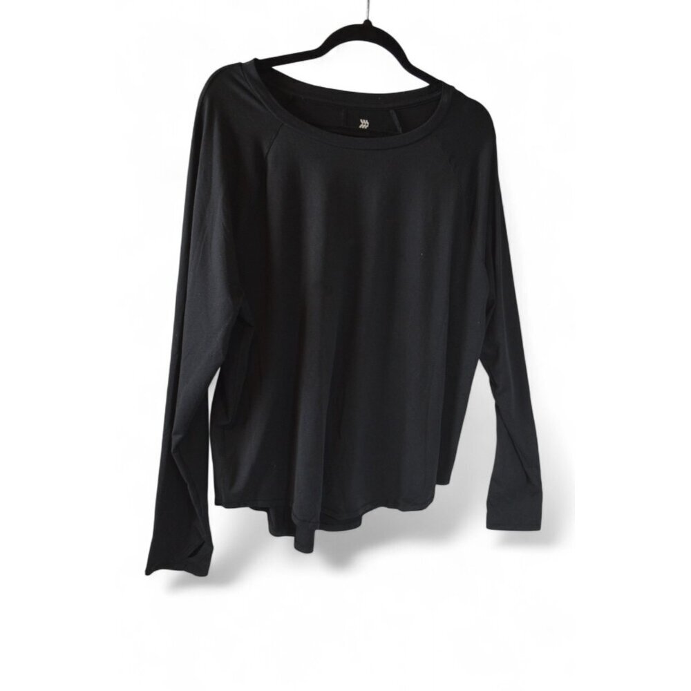 All In Motion Women’s Black Long Sleeve Shirt Size XXL Activewear Top